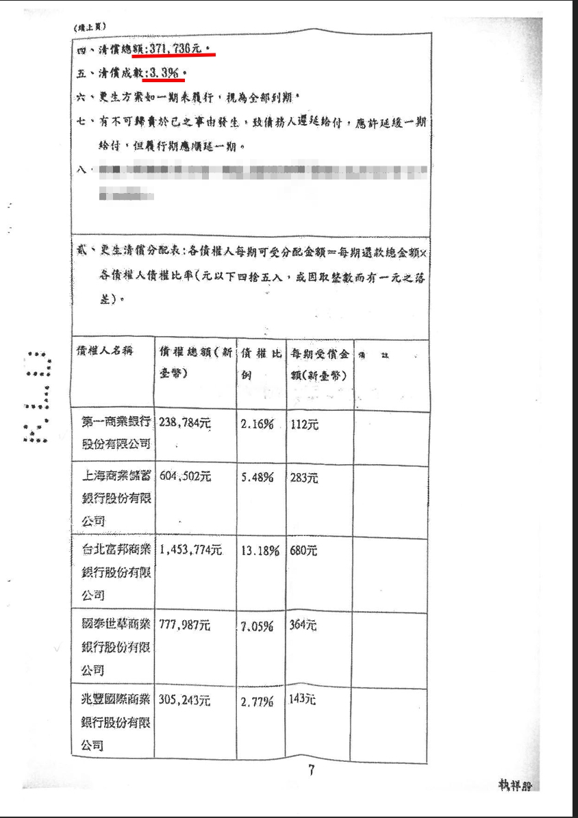 法院裁定書第二頁